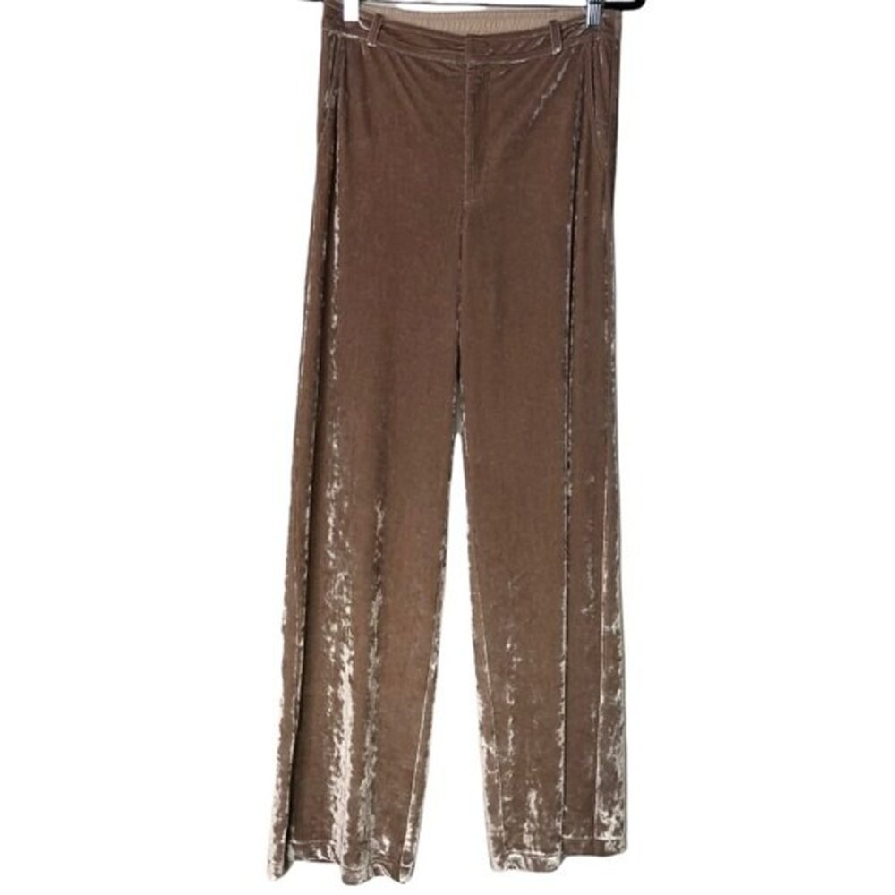 3/$30 David Lerner New High Rise Velvet Lounging Pants Womens Size Small